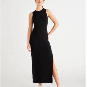 Quince Black Maxi Dress Medium
